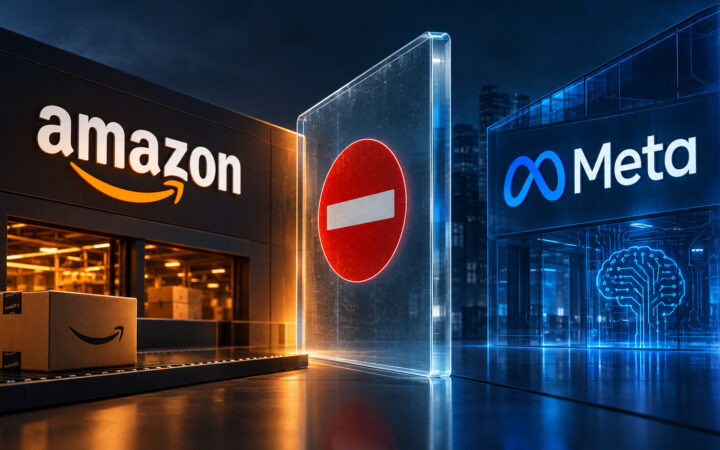 Bloqueo digital del agente de inteligencia artificial de Meta en una plataforma de comercio online