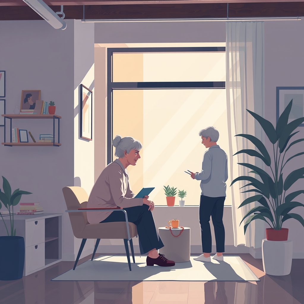 Ilustración conceptual sobre tecnología, datos y conexión social para combatir la soledad no deseada.