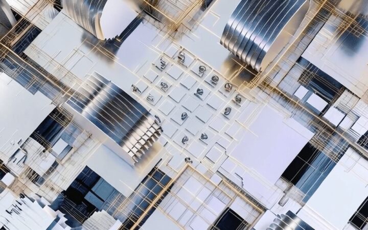 Ilustración conceptual sobre el desarrollo de chips de inteligencia artificial en Europa