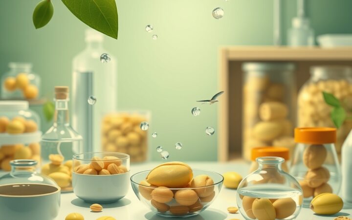 Ilustración conceptual sobre la transformación tecnológica del pistacho en la industria alimentaria
